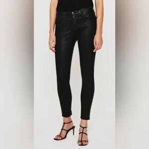 AG~ Legging Ankle Leatherette Super Skinny Ankle Super Black
